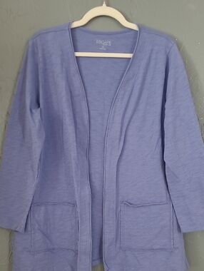 HABITAT ESCAPE Open Front Cardigan Long Sleeve Cotton Size M